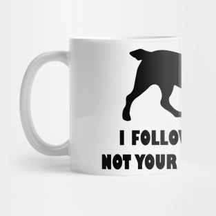 BOYKIN SPANIEL IFOLLOW MY NOSE NOT YOUR SUGGESTIONS Mug